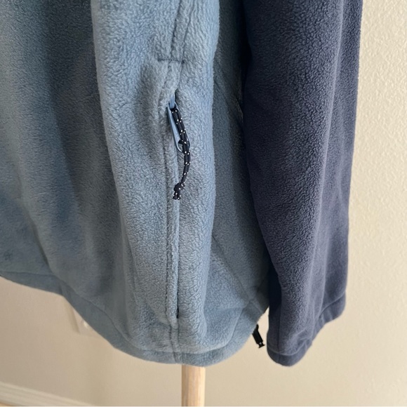 Men’s Columbia Fleece Jacket XXL Full Zip Blue - Picture 5 of 11